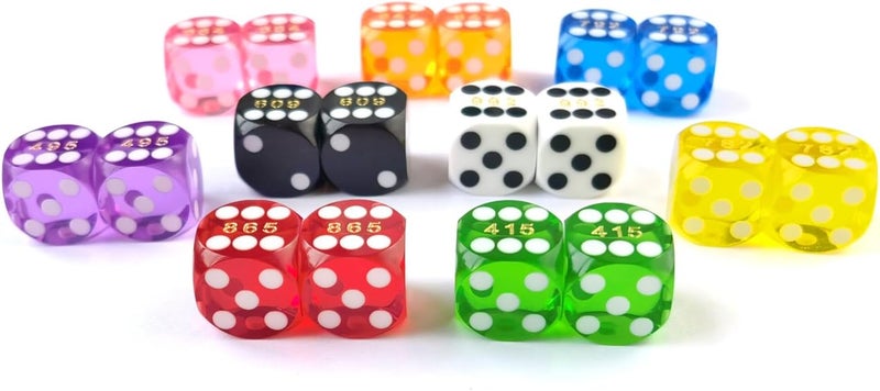 Bescon Professional Small Precision Dice 12.7mm (1/2 inch) with Random Serial Number, Mini Precision Cut Dice 12.7MM Gem Purple - Image 3